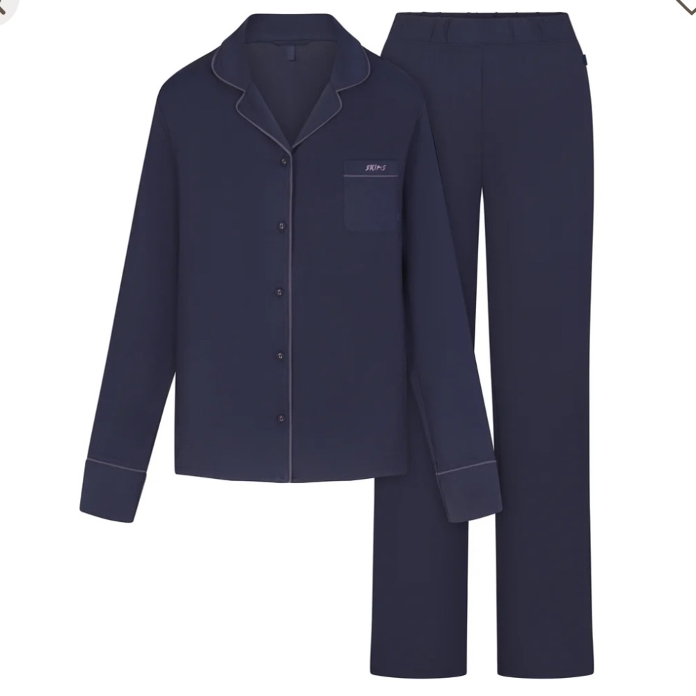 Skims Sleep Long Sleeve Button Up Set
